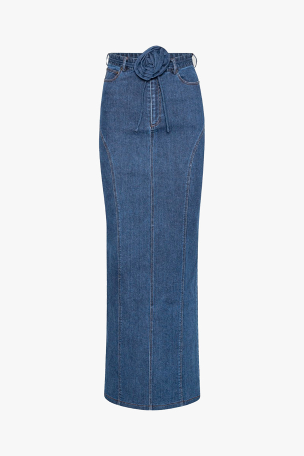 Stretchy Maxi Skirt - Orion Blue - Image 2