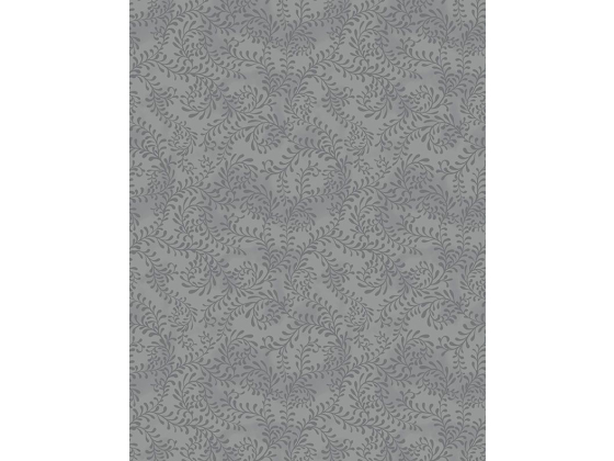 108" Swirly leaves gray