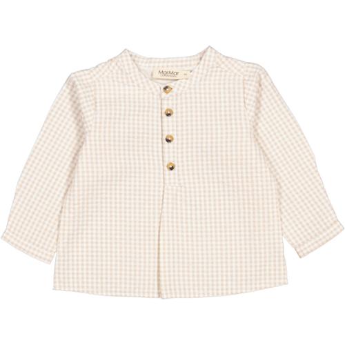 MARMAR - TOTORO SKJORTE GREY SAND GINGHAM