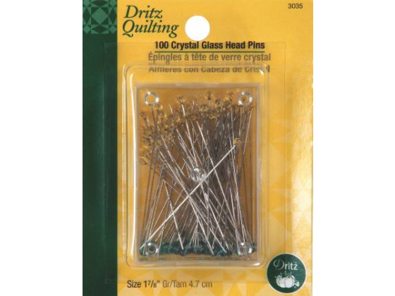 3035 Crystal Glasshead Pins 