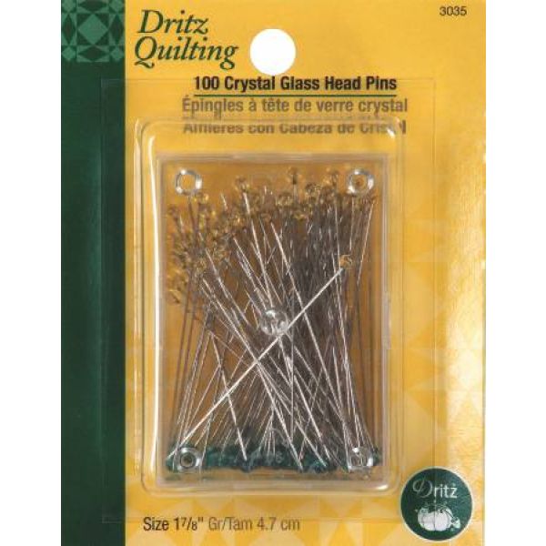 3035 Crystal Glasshead Pins 