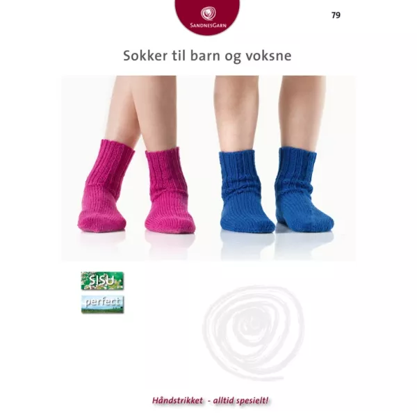 Enkeltoppskrift - Sokker til Barn & Voksne