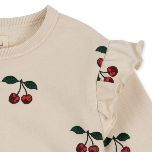 KONGES SLØJD - LOU FRILL SWEATSHIRT MA GRANDE CERISE - Image 5