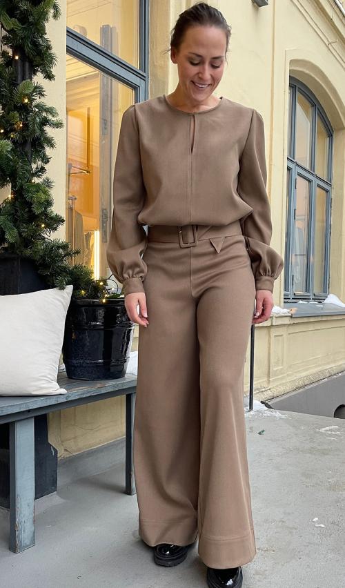 OLINE PANT DARK TAUPE