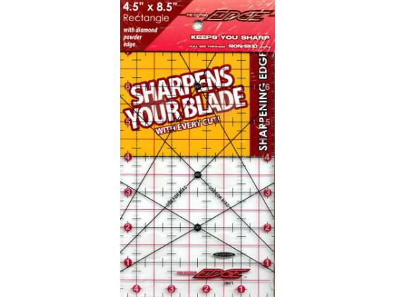 The Cutting Edge Clear Sharpening Edge Ruler 4-1/2in x 8-1/2in # 38471