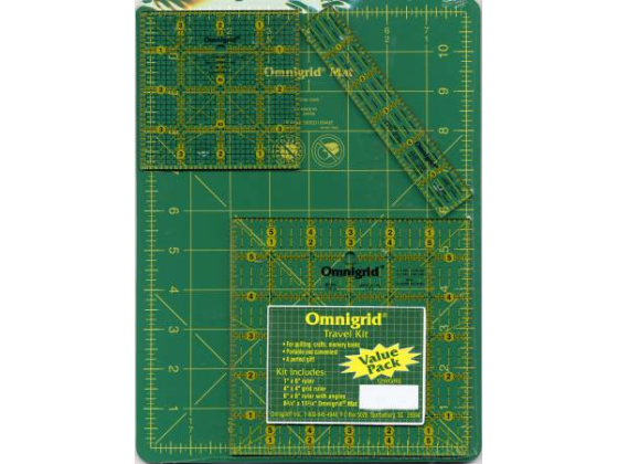 Omnigrid Travel Kit 12WG Mat With OG6A, OG4G & OG1 Rulers # 12WGRS