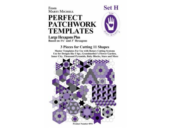 Perfect Patchwork Templates Set H Large Hexagons # MM8951
