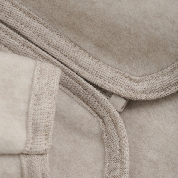 Jacket Cotton Fleece - Camel Melange - Image 3