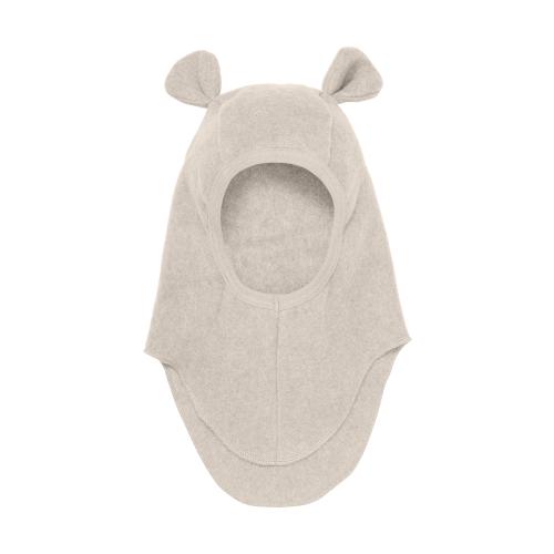 HUTTELIHUT - BALACLAVA TEDDY COTTON FLEECE CAMEL MELANGE