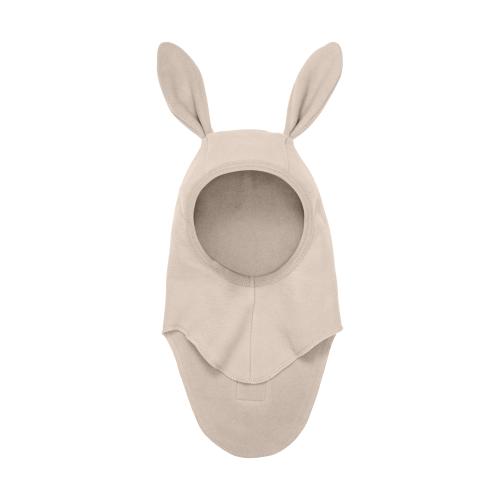 HUTTELIHUT - BALACLAVA BUNBUN COTTON FLEECE ALMOND PEACH