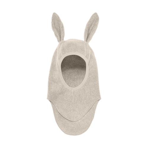 HUTTELIHUT - BALACLAVA BUNBUN COTTON FLEECE CAMEL MELANGE