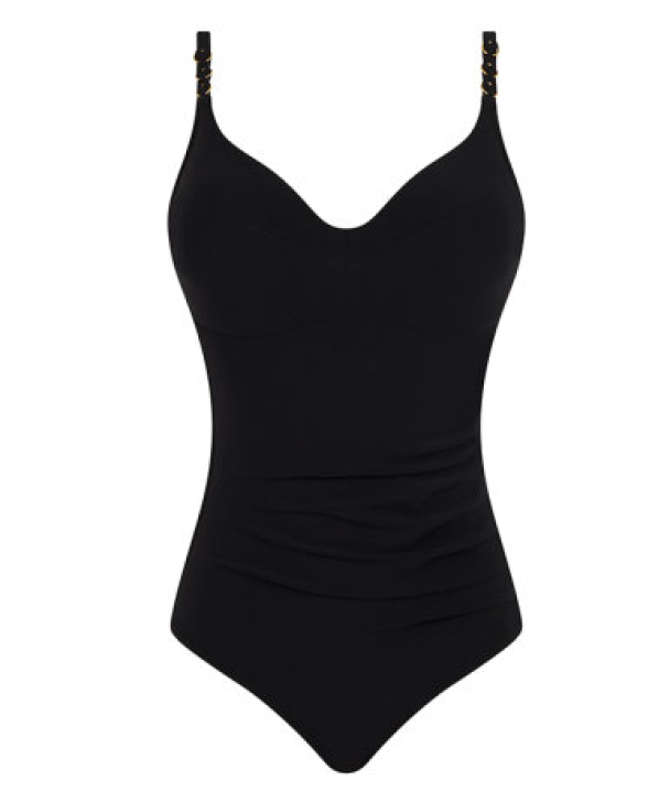 Emblem covering badedrakt, sort - Image 2