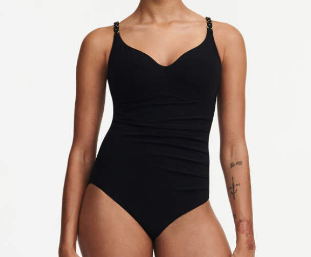 Emblem covering badedrakt, sort - Image 1