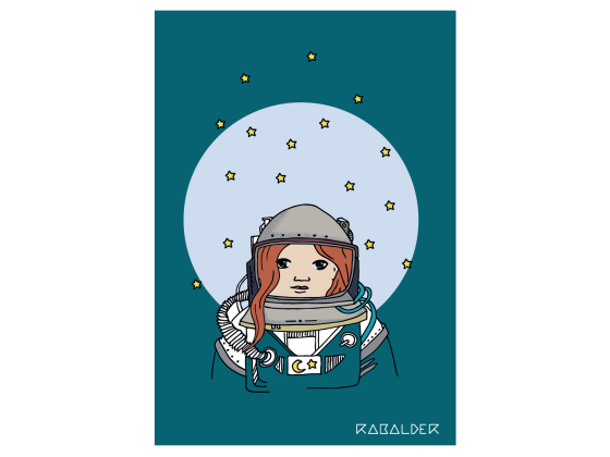 Astronaut - Blå