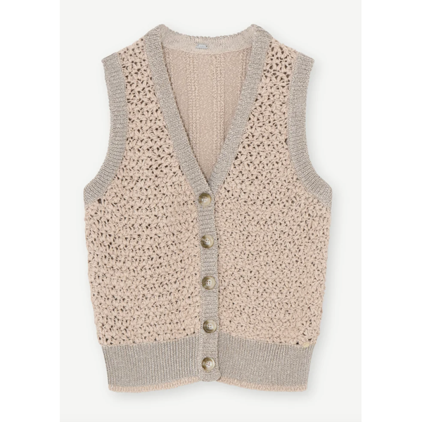 Demi Knit Vest Super Neutral |  Demi Knit Vest Super Neutral fra GUSTAV