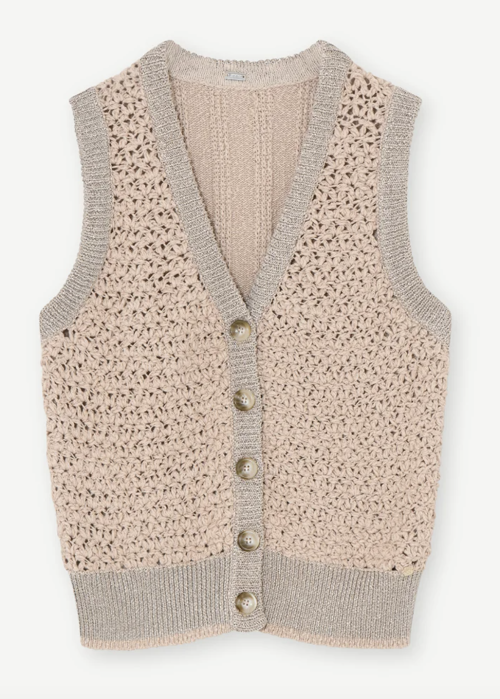 Demi Knit Vest Super Neutral |  Demi Knit Vest Super Neutral fra GUSTAV