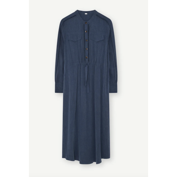 Hali Midi+ Dress Navy Blue  | Hali Midi+ Dress Navy Blue fra GUSTAV