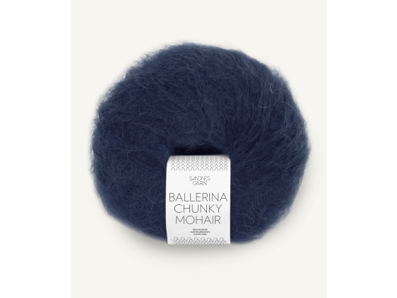 Ballerina chunky Mohair Dyp marine