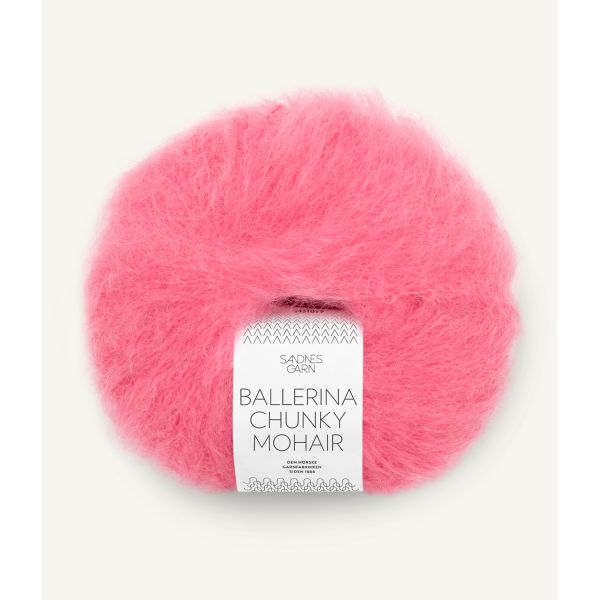 Ballerina chunky Mohair Bubblegum pink
