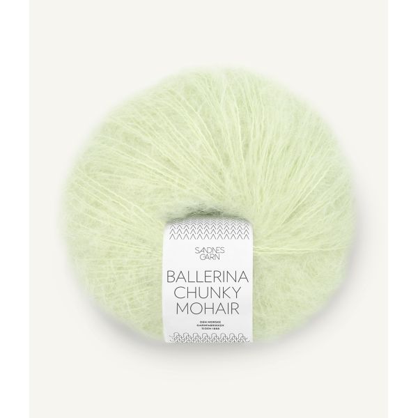 Ballerina chunky Mohair Tender greens