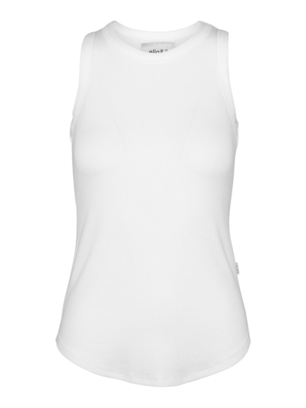 LEA RIB SINGLET - WHITE