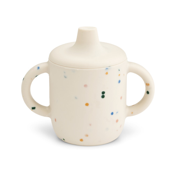 Neil Sippy Cup - Splash Dots/Sea Shell - Image 1