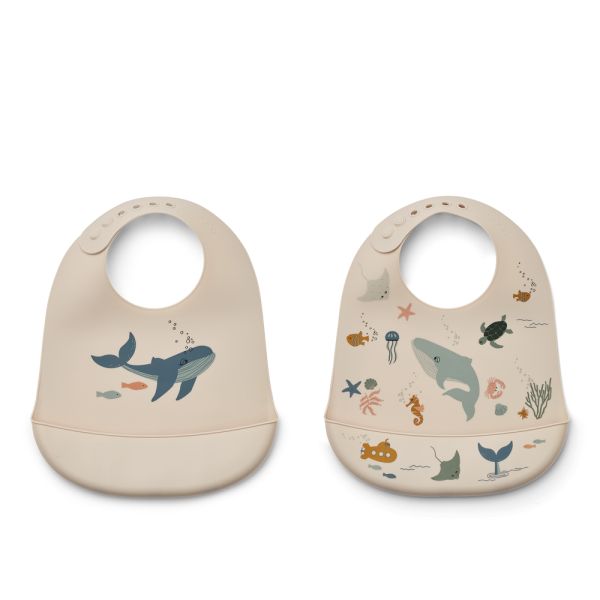 Liewood | Tilda Smekke Silikon 2-pk - Sea Creature/Sandy