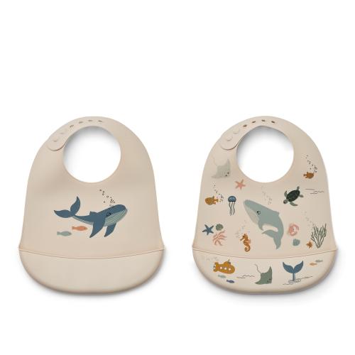 Liewood | Tilda Smekke Silikon 2-pk - Sea Creature/Sandy