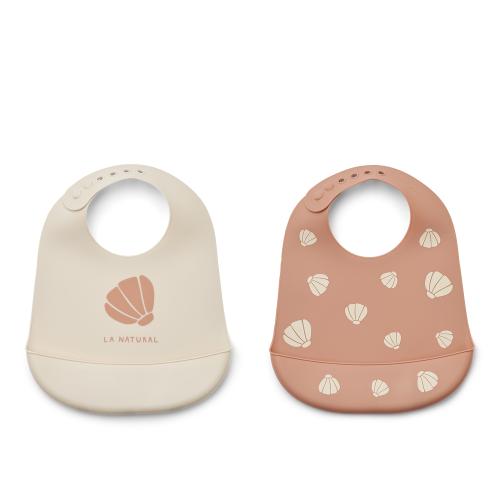 Liewood | Tilda Smekke Silikon 2-pk - Shell/Pale Tuscany