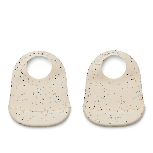 LIEWOOD - TILDA SMEKKE SILIKON 2-PK SPLASH DOTS/SEA SHELL