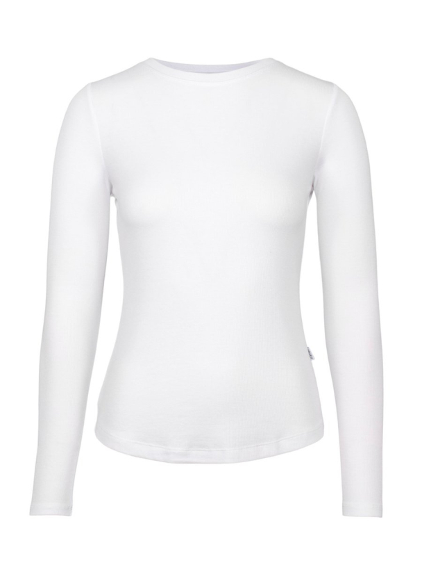 RIVA RIB LONGSLEEVE - WHITE