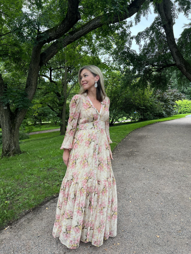 Georgette Maxi Dress - Vintages Lilies - Image 1