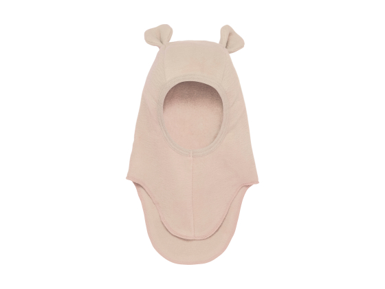 Balaclava i bomullsfleece, Almond Peach - Huttelihut