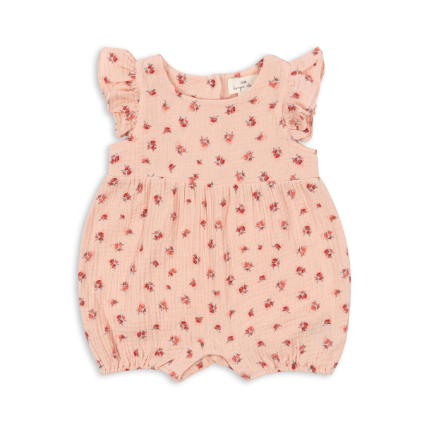 Konges Sløjd | Coco Frill Romper - Peonia Pink - Image 1