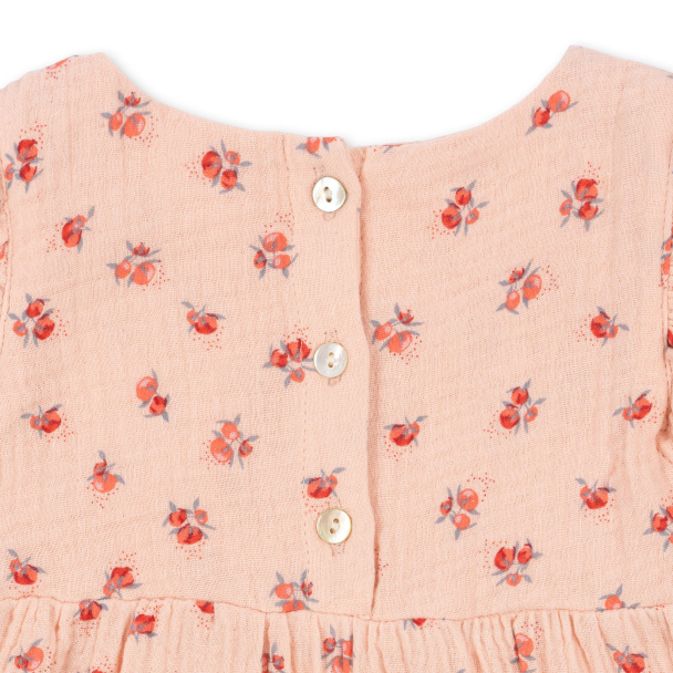 Konges Sløjd | Coco Frill Romper - Peonia Pink - Image 4