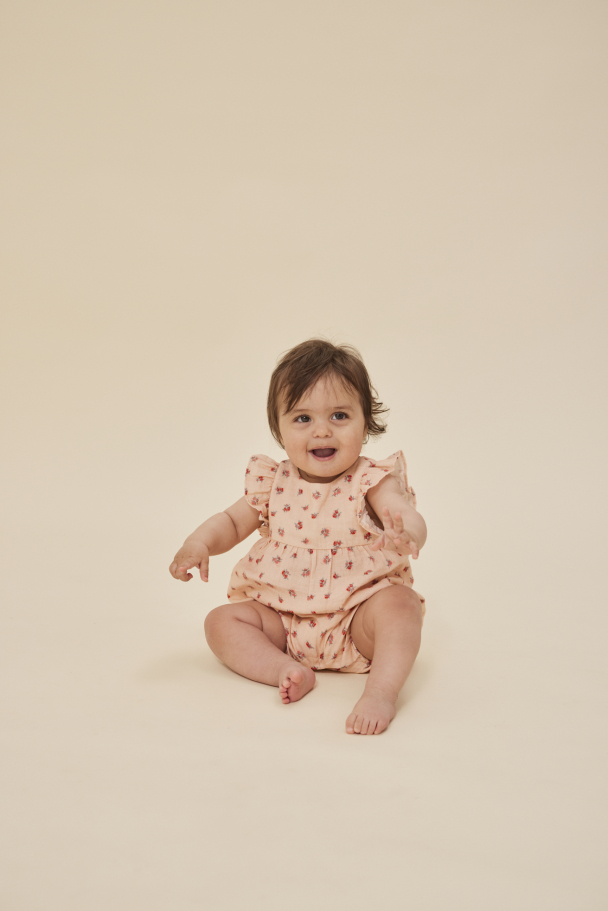 Konges Sløjd | Coco Frill Romper - Peonia Pink - Image 6