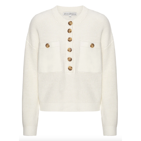 Estelle Rib Sweater Cream Cotton |  Estelle Rib Sweater Cream Cotton fra Dear Dharma