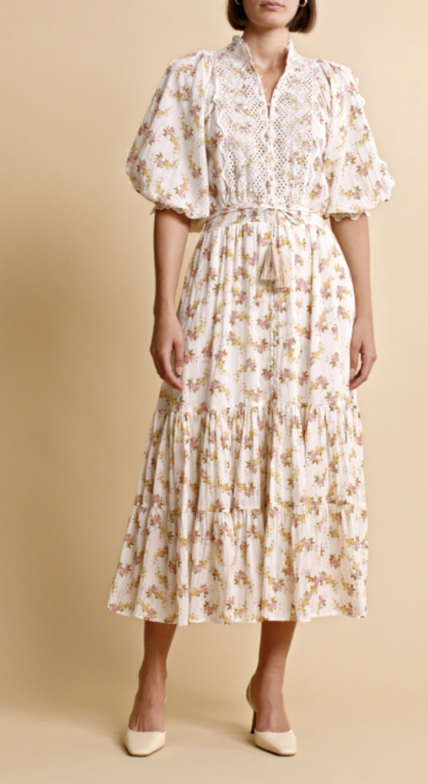 Cotton Slub Midi Dress - Florish Thought - Image 2