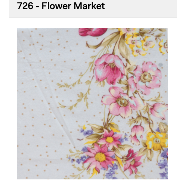 Cotton Slub Midi Dress - Flower Marked 