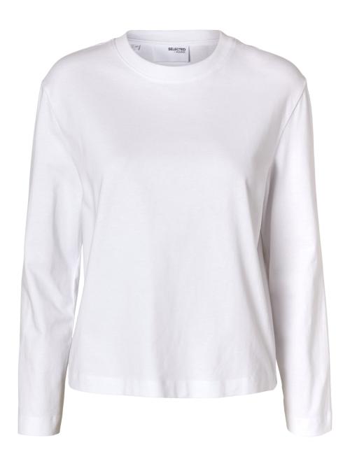 Essential Boxy Long Sleeve White