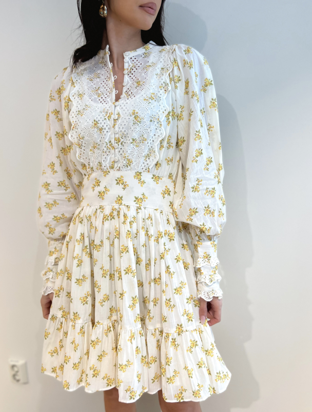 Cotton Slub Mini Dress - Florish Thought - Image 1