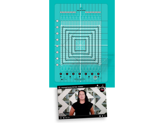 CGRGE4   Stripology® Mini Quilt Ruler By Gudrun Erla 