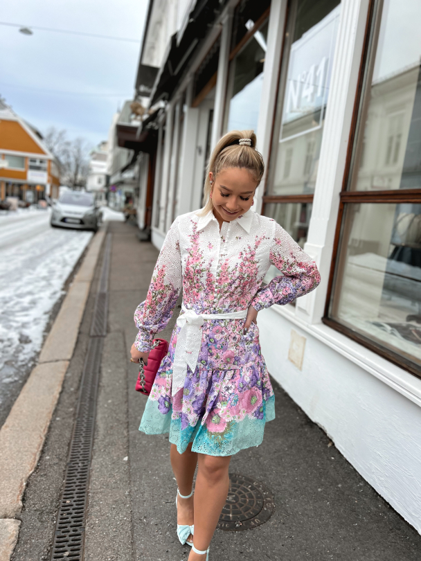 Berta Mini Dress - Lavender Garden - Image 6