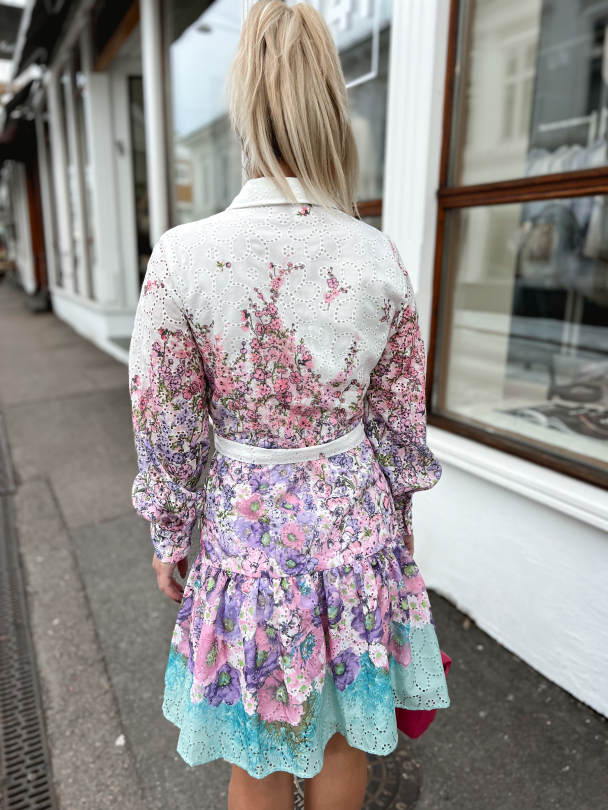 Berta Mini Dress - Lavender Garden - Image 8