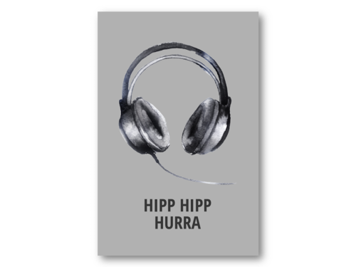 PAPIRKORT - HIPP HIPP HURRA | 10X15 CM