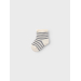 Stripete sokk baby, Silver Filigree - Lil' Atelier