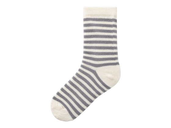 Stripete sokk, Silver Filigree - Lil' Atelier