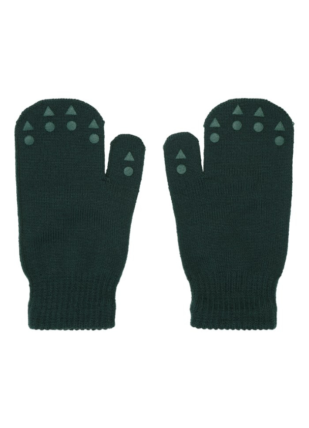Wool Mittens - Forest Green - Image 1