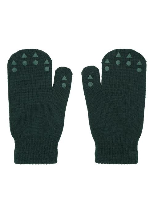 GOBABYGO - WOOL MITTENS FORREST GREEN