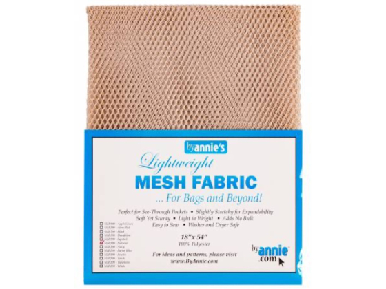 Mesh fabric beige